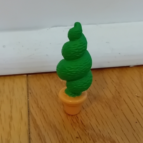 1999 Vintage Blue Bird Polly Pocket 2 Spiral Tree Bush Topiary - Picture 3 of 6